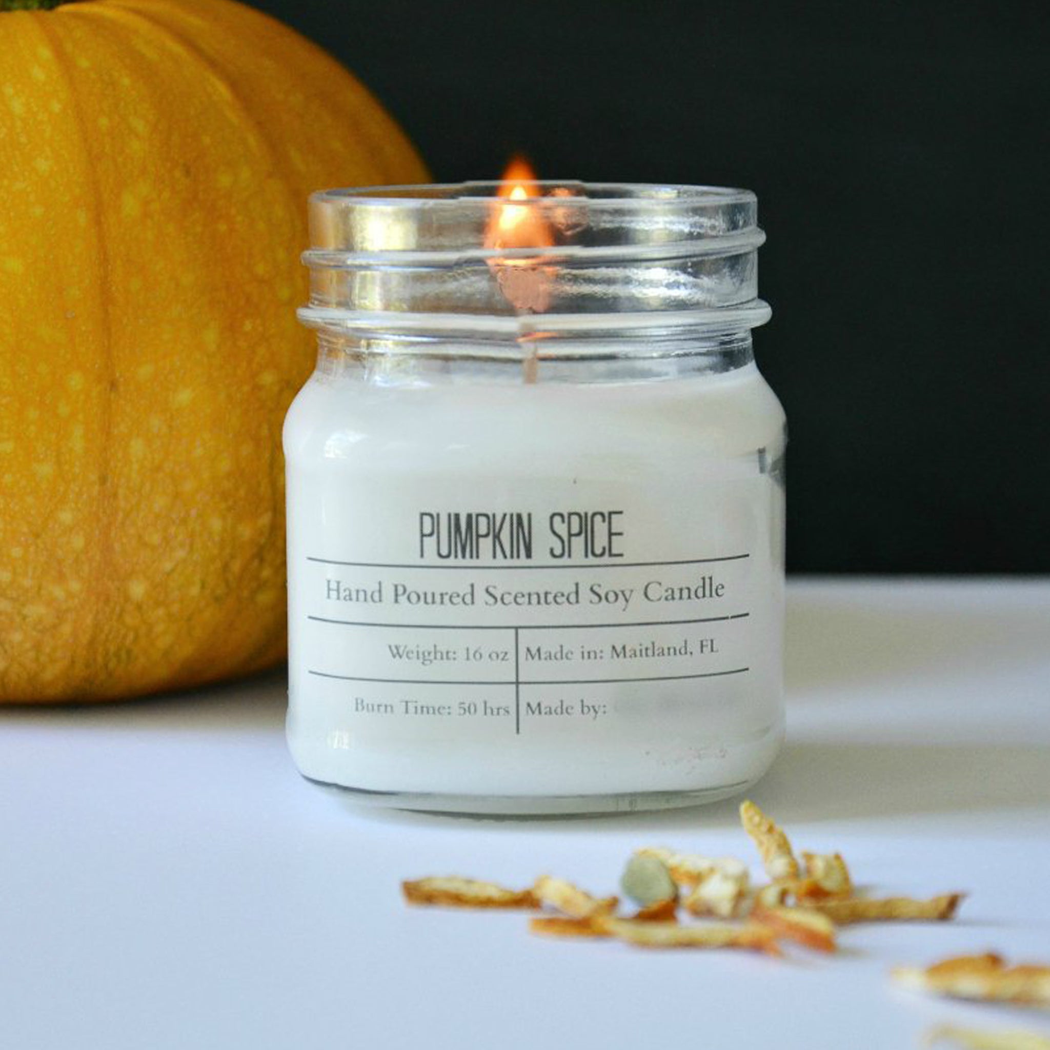 Toasted Marshmallow Natural Soy Wax Candle [The Autumn Harvest