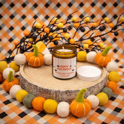 Halloween Candles - 25 Hour Burn Time Soy Wax Candles - Oily BlendsHalloween Candles - 25 Hour Burn Time Soy Wax Candles