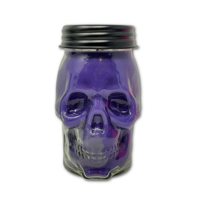 Mardi Gras Skull Candles in Specialty Jar with Glitter - Oily BlendsMardi Gras Skull Candles in Specialty Jar with Glitter